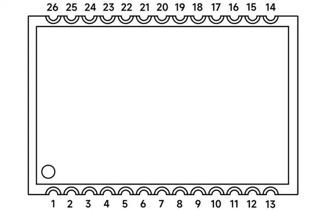 Définition des broches du module d'interphone full duplex SA618F22