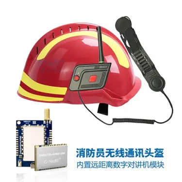 Cas d'application du module talkie-walkie DMR818S Casque de communication sans fil pour pompiers