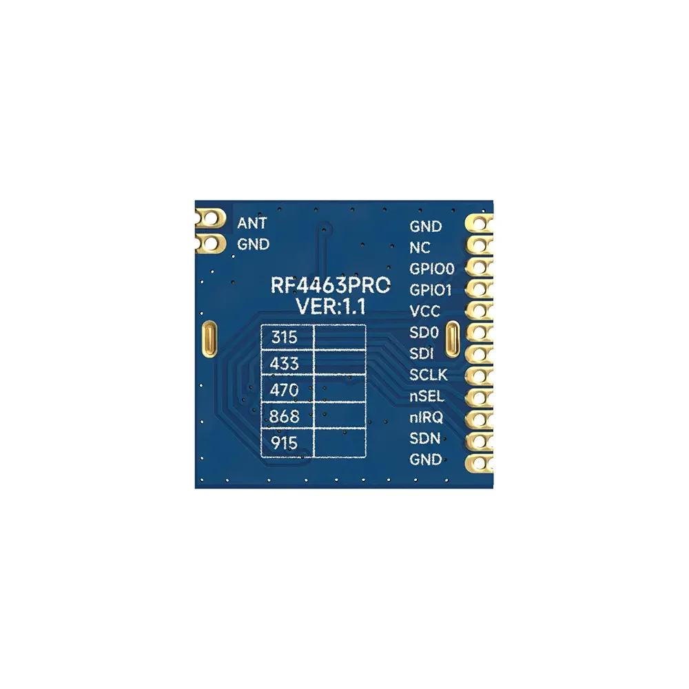 RF4463PRO-433&nbsp;:&nbsp;Si4463&nbsp;433 MHz FCC ID et module frontal certifié CE-RED