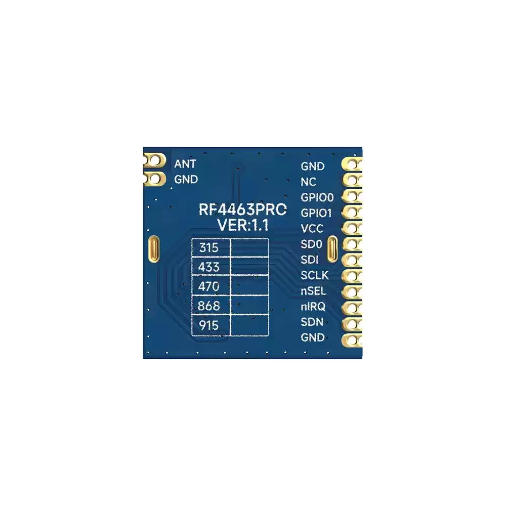 RF4463PRO-433 : Module frontal Si4463 433 MHz certifié FCC ID &amp; IC ID &amp; CE-RED