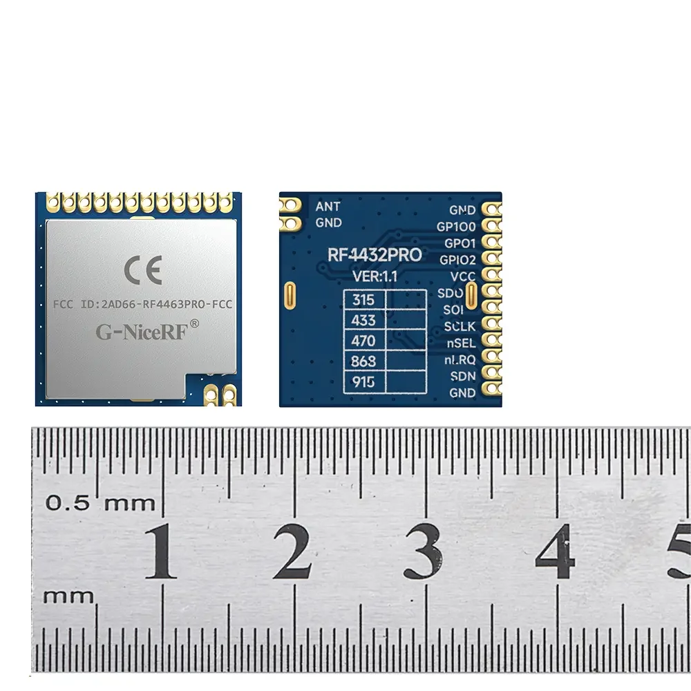 RF4463PRO-433&nbsp;:&nbsp;Si4463&nbsp;433 MHz FCC ID et module frontal certifié CE-RED