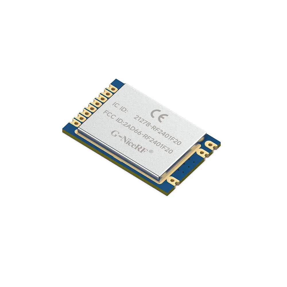 RF2401F20&nbsp;:&nbsp;nRF24L01 + 2,4 GHz CE-RED et identification FCC et identification IC et module RF nordique d'origine certifié TELEC