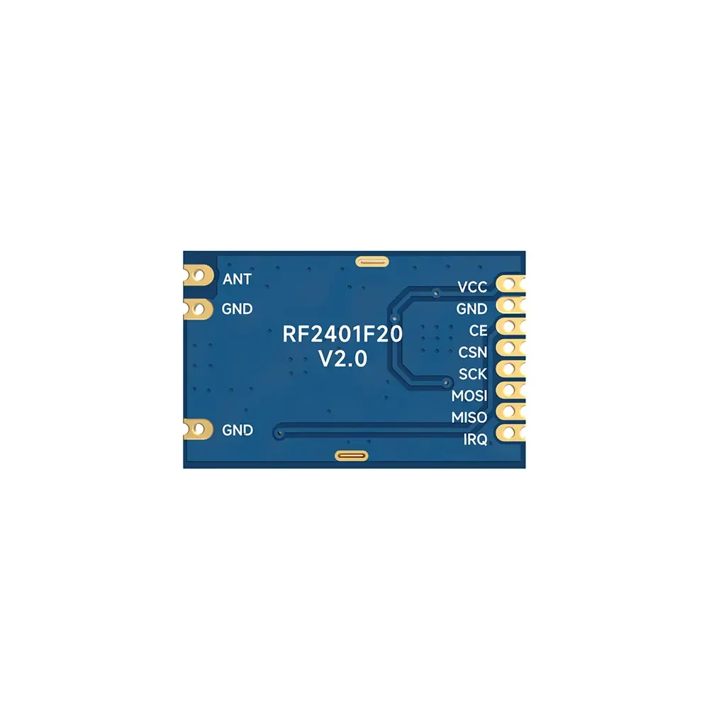 RF2401F20&nbsp;:&nbsp;nRF24L01 + 2,4 GHz CE-RED et identification FCC et identification IC et module RF nordique d'origine certifié TELEC