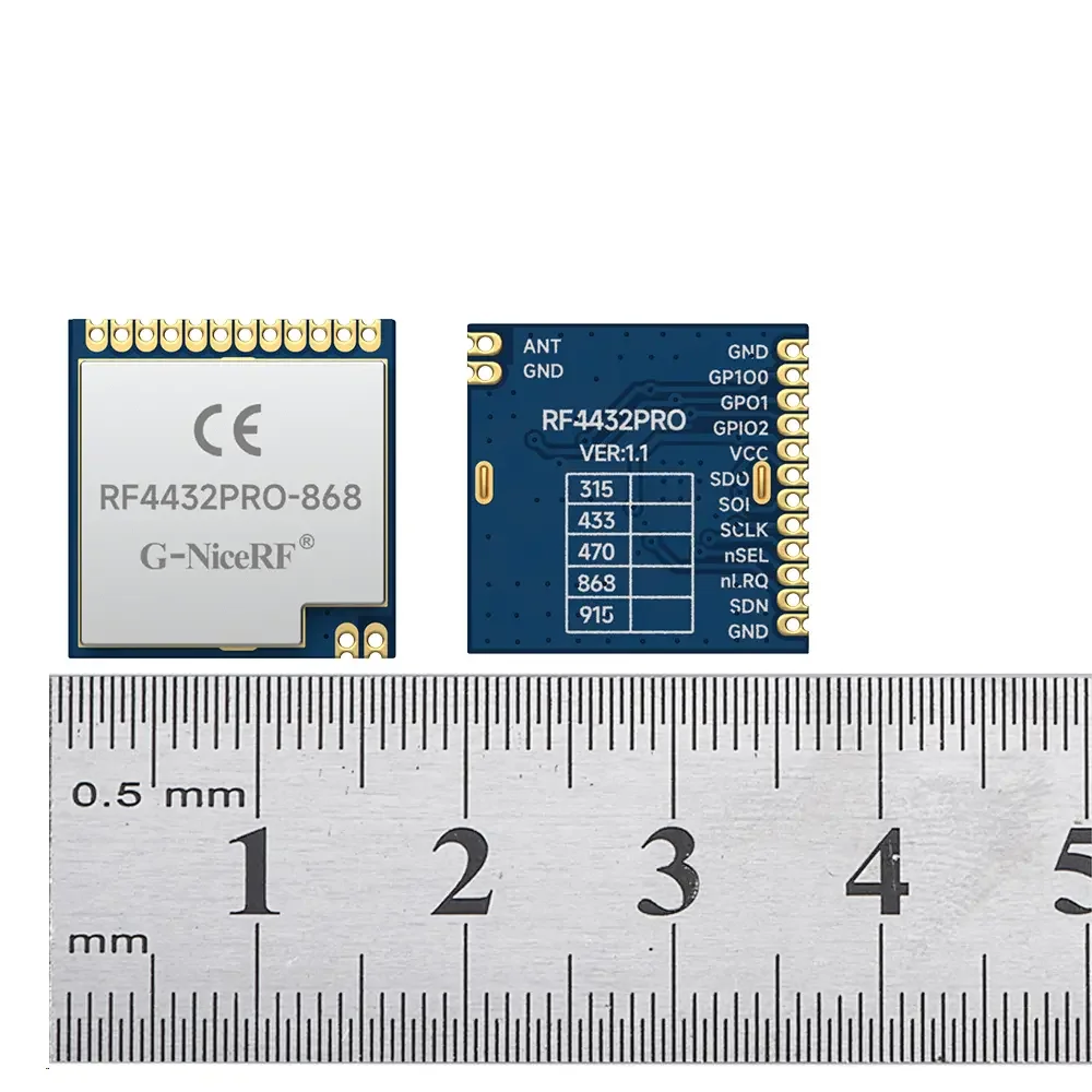 RF4432PRO : Module émetteur-récepteur RF 868 MHz certifié CE-RED avec blindage