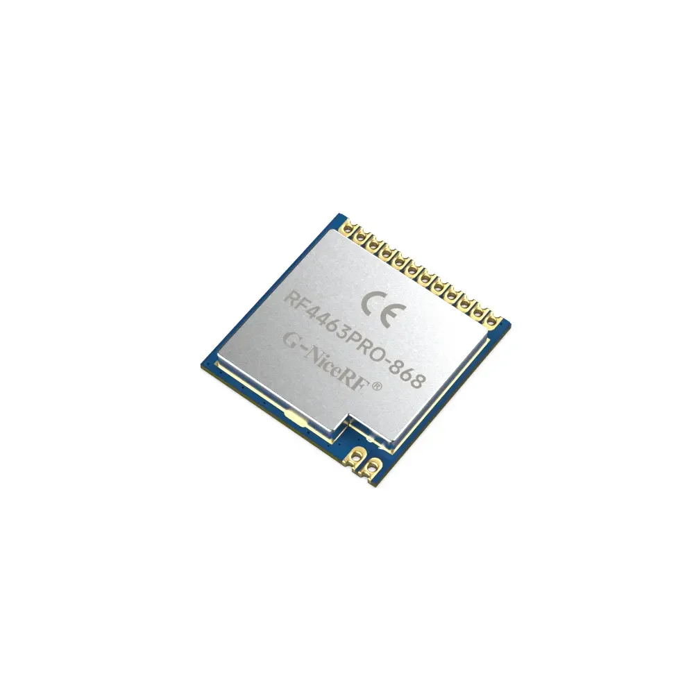 RF4463PRO-868 : Module RF Si4463 certifié CE-RED 100 mW 868 MHz avec cristal 10 PPM