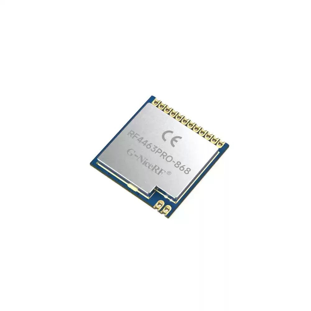RF4463PRO-868&nbsp;: Module RF Si4463 certifi&eacute; CE-RED 100&nbsp;mW 868&nbsp;MHz avec cristal 10&nbsp;ppm