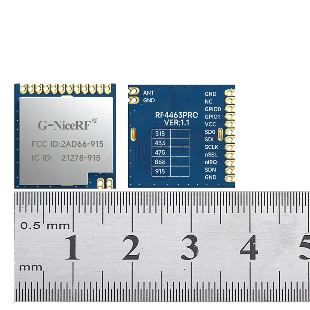 RF4463PRO-915 : Module RF certifié Si4463 915 MHz FCC ID et IC ID