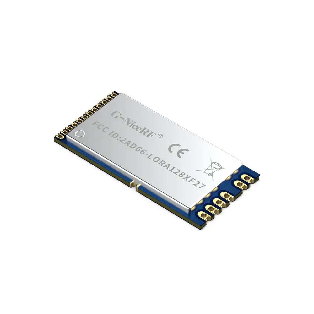 LoRa1280F27 : Module LoRa 2,4 GHz SX1280 500 mW FCC ID et certifié CE-RED avec alimentation d'interface SPI