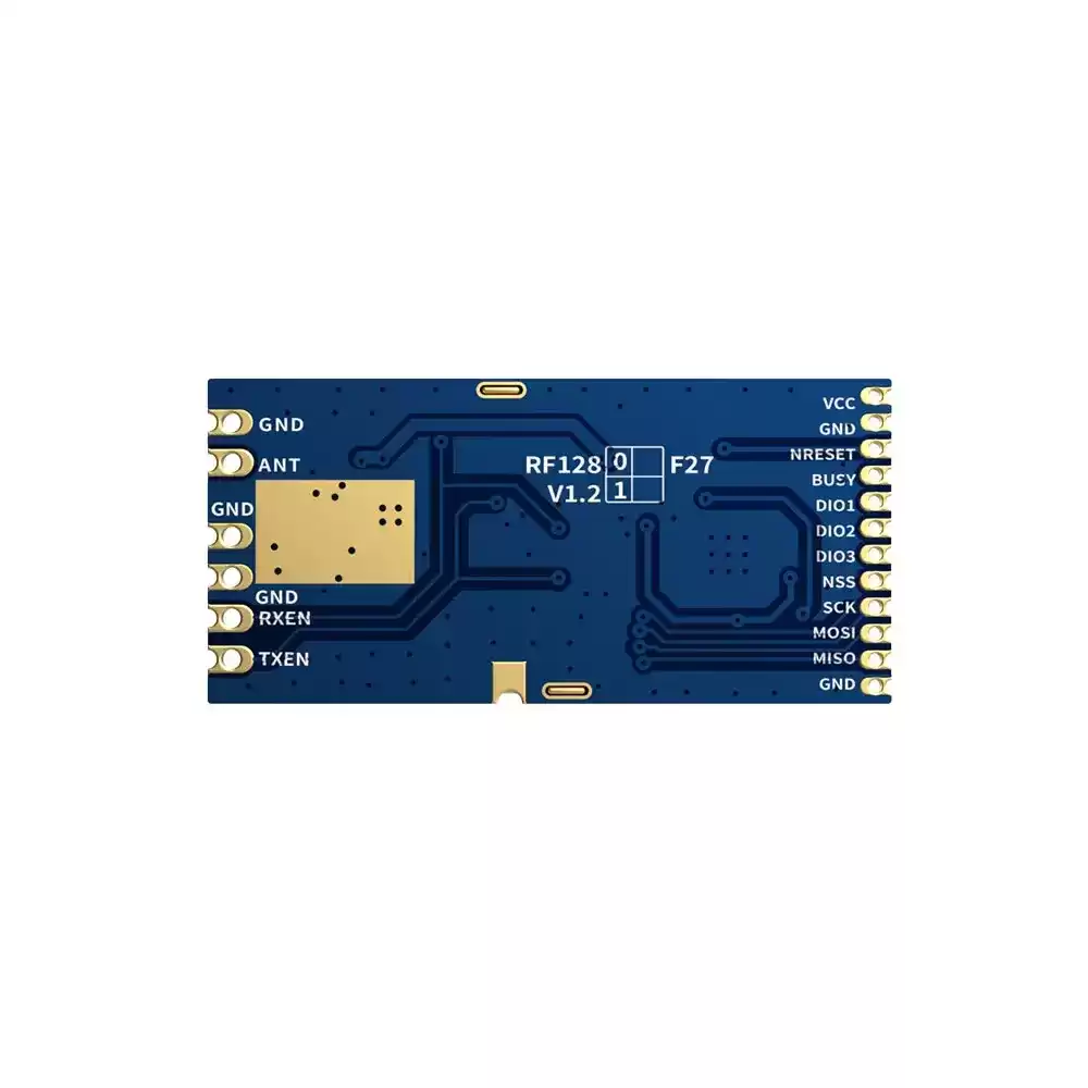 LoRa1281F27&nbsp;: Module LoRa SX1281 500&nbsp;mW certifié CE-RED et FCC ID 2,4&nbsp;GHz avec TCXO