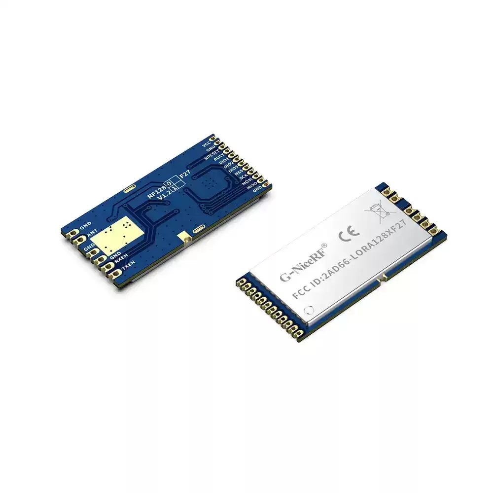 LoRa1281F27&nbsp;: Module LoRa SX1281 500&nbsp;mW certifié CE-RED et FCC ID 2,4&nbsp;GHz avec TCXO