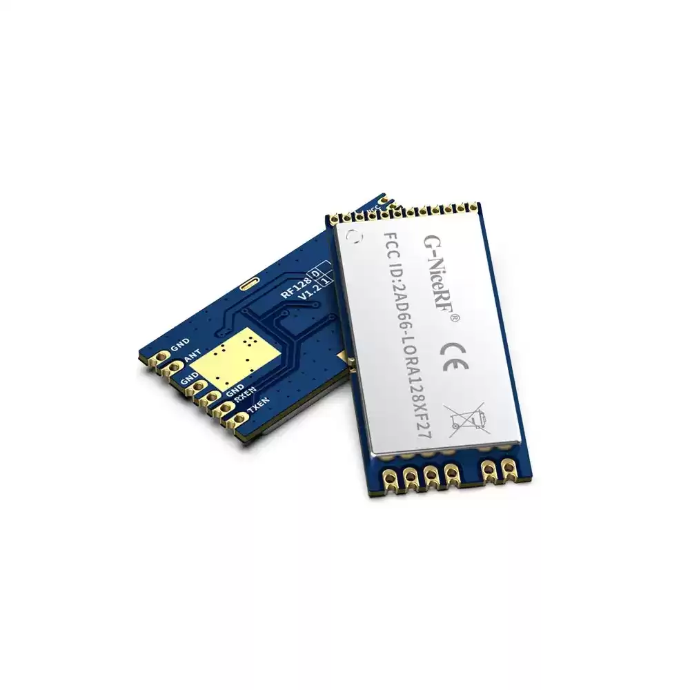 LoRa1281F27&nbsp;: Module LoRa SX1281 500&nbsp;mW certifié CE-RED et FCC ID 2,4&nbsp;GHz avec TCXO