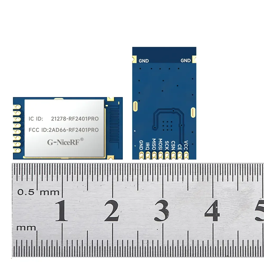 RF2401Pro : nRF24L01+ FCC ID et IC ID certifiés 2,4 GHz avec original Nordic