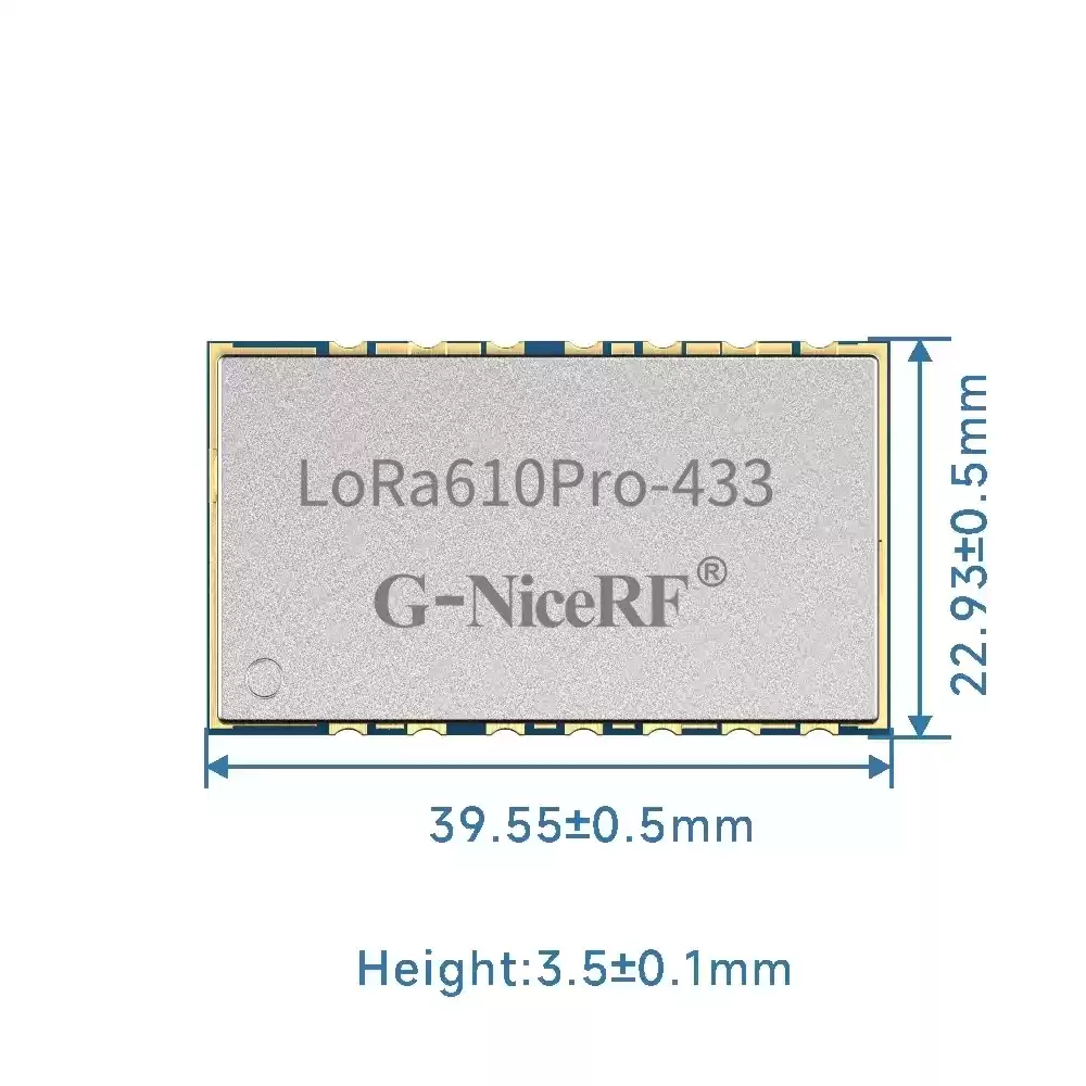 LoRa610Pro&nbsp;: Certification KC/ANATEL Module UART LoRa intégré de petite taille 100&nbsp;mW avec protection ESD