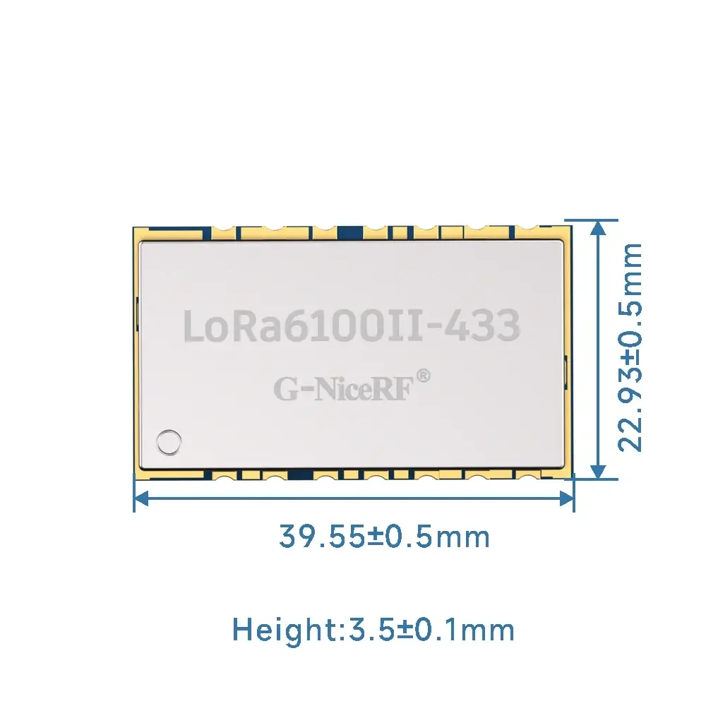 LoRa6100II&nbsp;: Module Uart LoRa 2 W avec puce LLCC68 pour réseau maillé et protection ESD