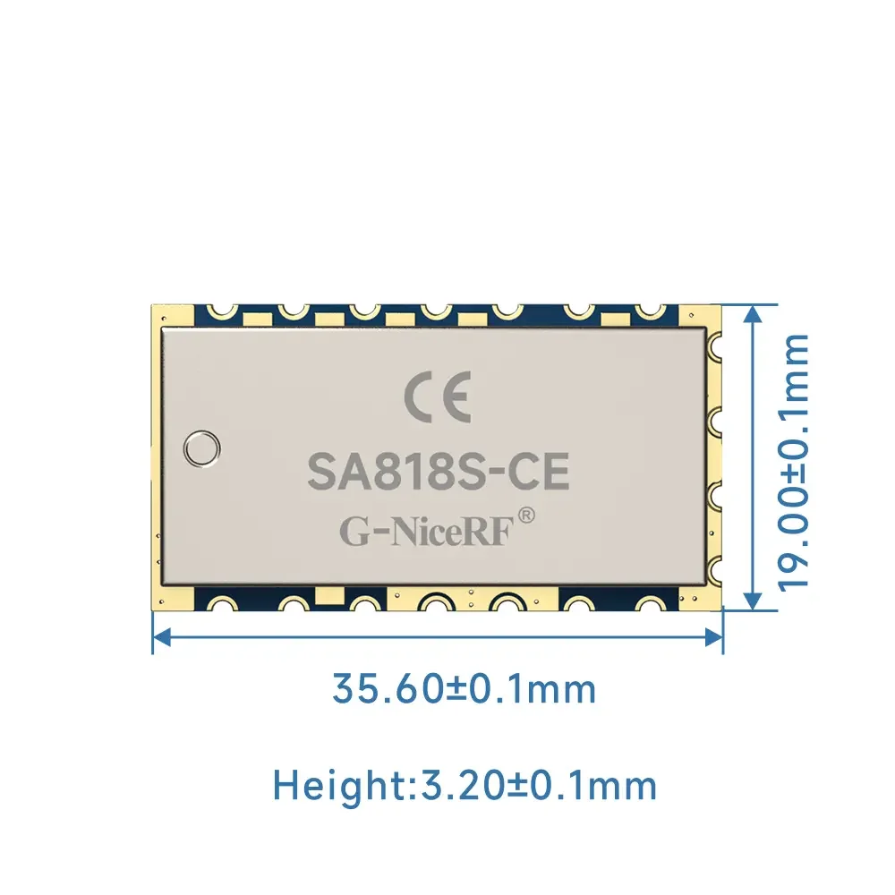 SA818S-CE : Module de talkie-walkie analogique 1 W certifié CE-RED, portée de 3 à 5 km