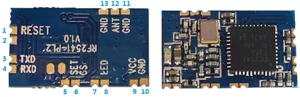 Définition des broches du module BLE RF2541-PL2 Définition des broches du module BLE RF2541-PL2