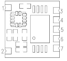 Définition des broches du module podomètre 3D STP201 Définition des broches du module podomètre 3D STP201