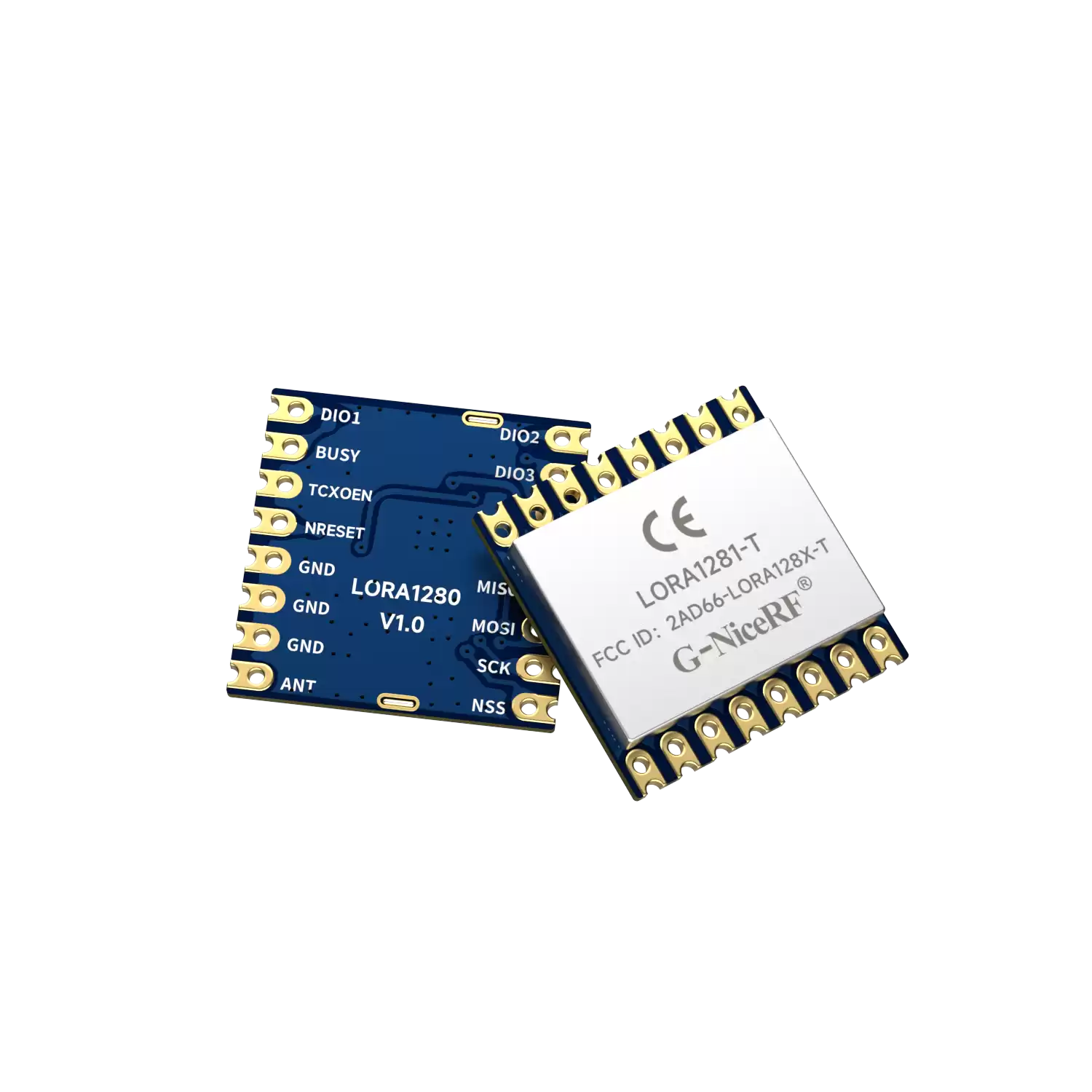 LoRa1281-TCXO : Certification FCC ID et CE-RED Le module certifi&eacute; SX1281 2,4 GHz prend en charge la t&eacute;l&eacute;m&eacute;trie