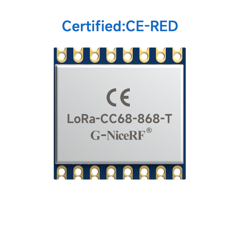 LoRa-CC68-868-T&nbsp;: Module &eacute;metteur-r&eacute;cepteur sans fil LoRa LLCC68 certifi&eacute; CE-RED avec TCXO et protection ESD