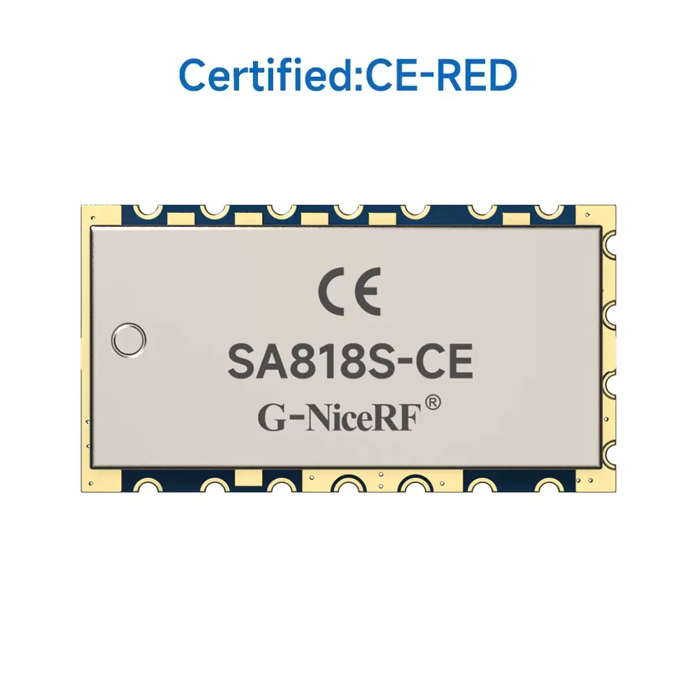 SA818S-CE : Module talkie-walkie analogique 1 W certifi&eacute; CE-RED, port&eacute;e de 3 &agrave; 5 km