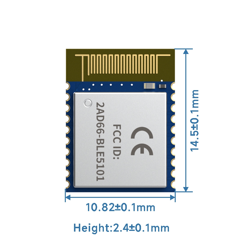 BLE5101: CE-RED &amp; FCC ID CERTIFI&Eacute; MODULE BLE BLE 5.1