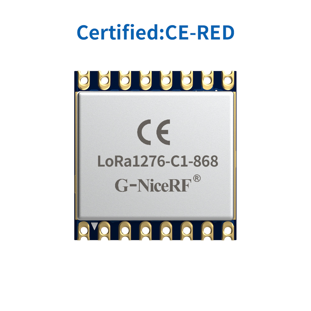 LoRa1276-C1-868&nbsp;: Module LoRa SX1276 868&nbsp;MHz 100&nbsp;mW certifi&eacute; CE-RED avec protection ESD