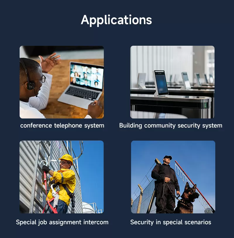 Module talkie-walkie DMR818S-une solution d'interphone longue distance compatible avec les syst&egrave;mes num&eacute;riques et analogiques