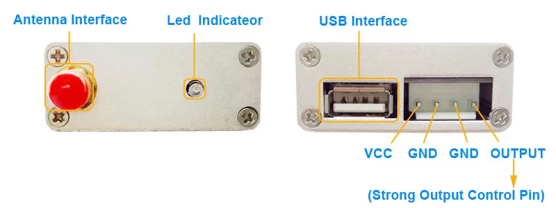 Définition de l'interface du module de commutation sans fil de commande de talkie-walkie SA809-RX avec protection par mot de passe