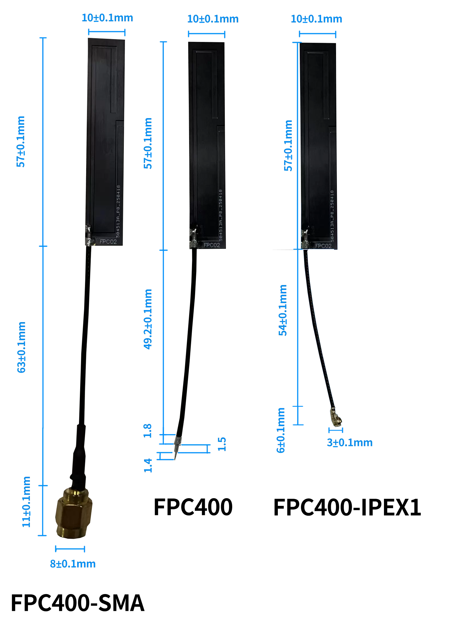 Antenne FPC taille fpc400
