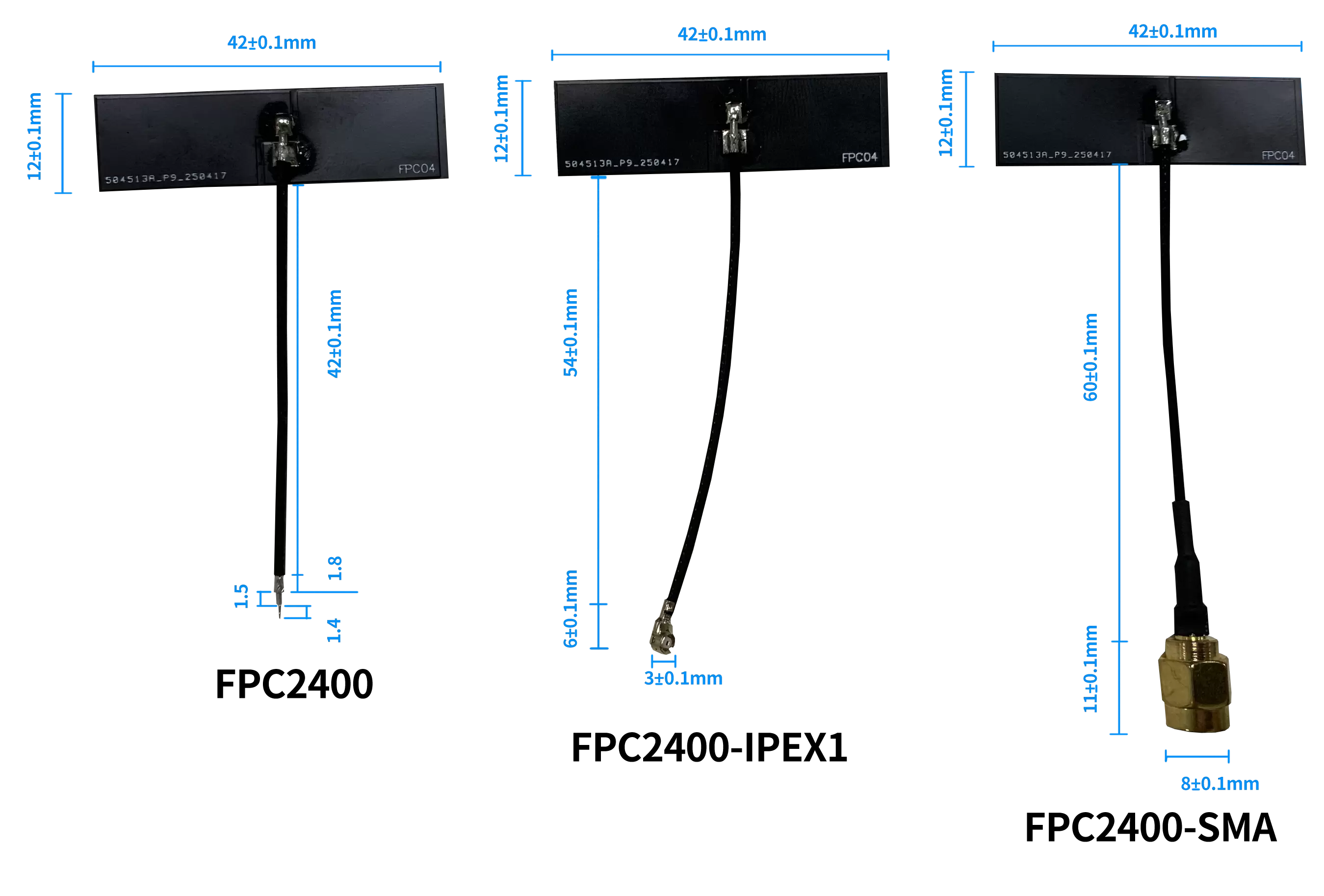 Antenne FPC taille FPC2400