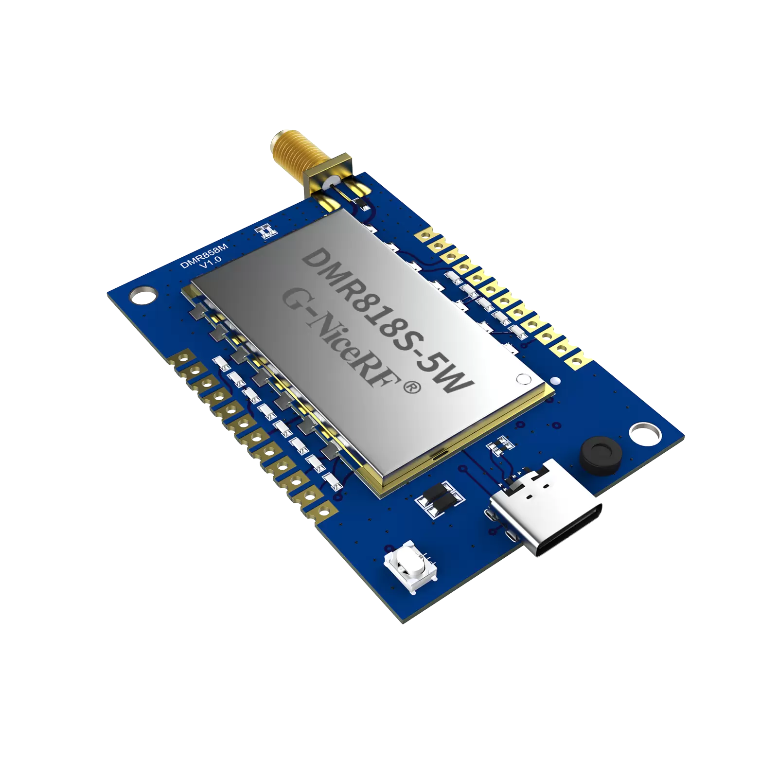 DMR858M : Talkie-walkie DMR analogique-num&eacute;rique int&eacute;gr&eacute; &agrave; double cr&eacute;neau horaire 5 W
