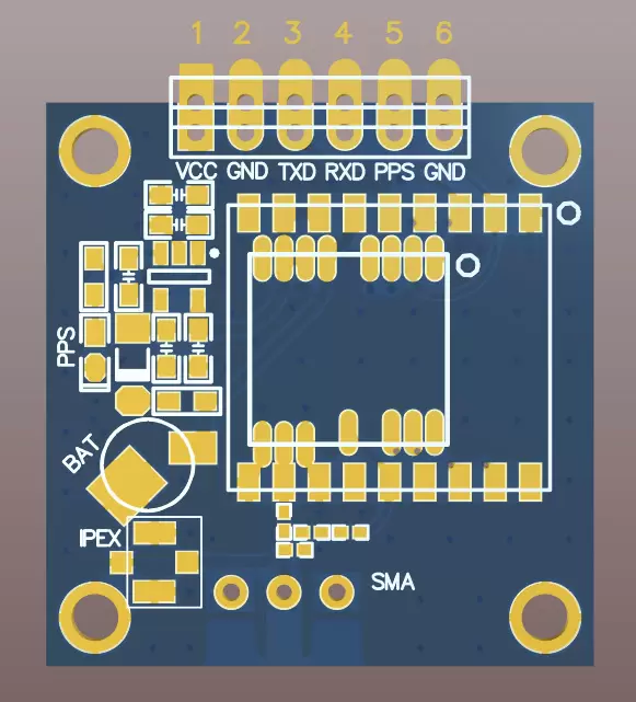 Définition des broches du module GPS GPS03