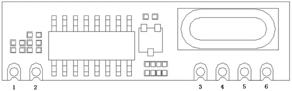 Broches du module récepteur ASK 433 MHz SRX887